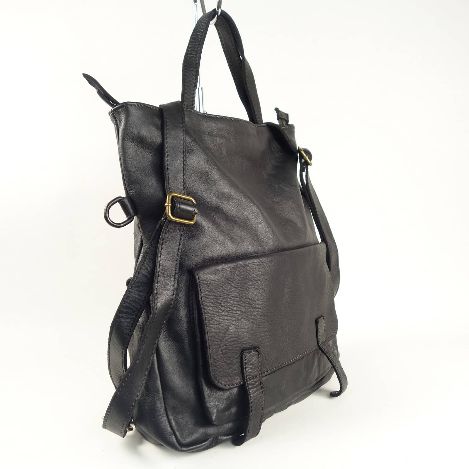 Collection Esprit Cuir Zeudi sac à dos cuir noir femme