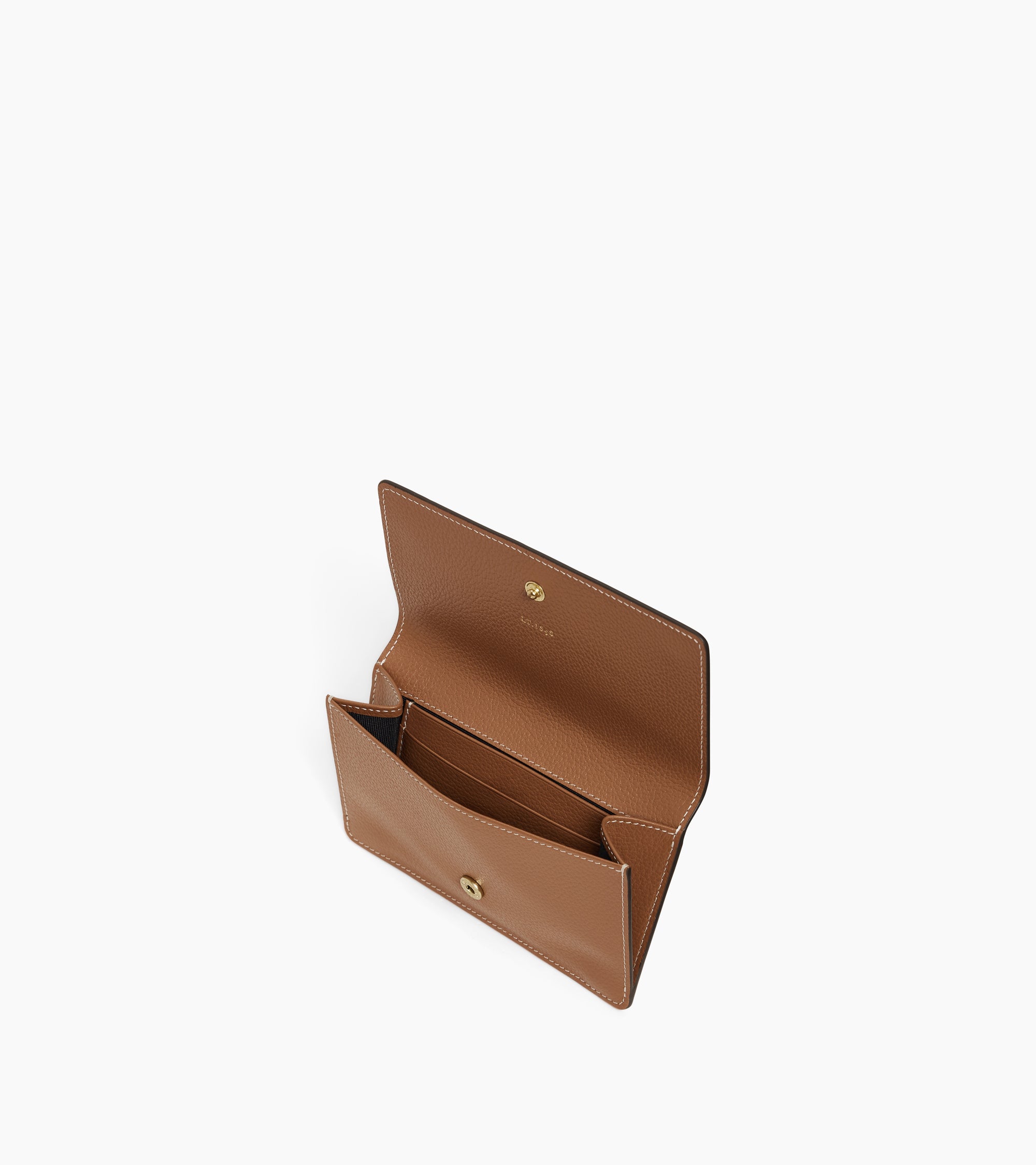 Le Tanneur Louison porte-cartes cuir grainé marron