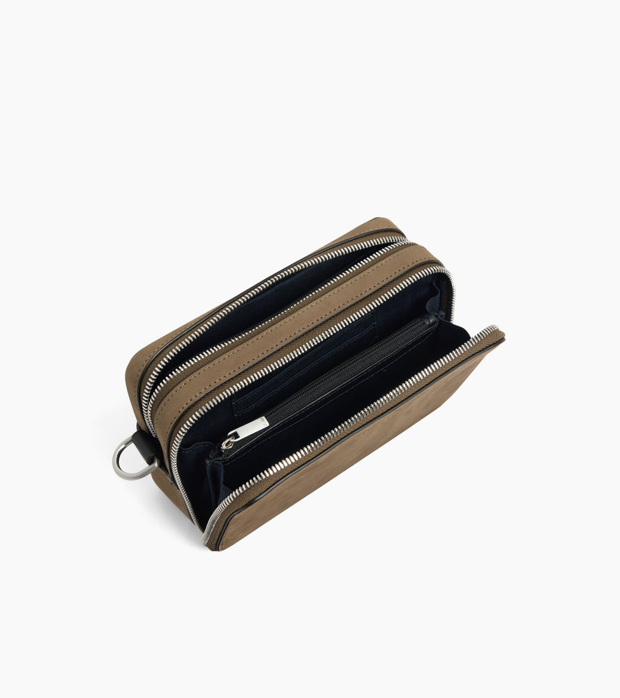 Le Tanneur Emile petite sacoche cuir lisse nubuck 2 compartiments