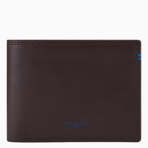 Le Tanneur Wallets coffret portefeuille zippé cuir lisse + porte-clés