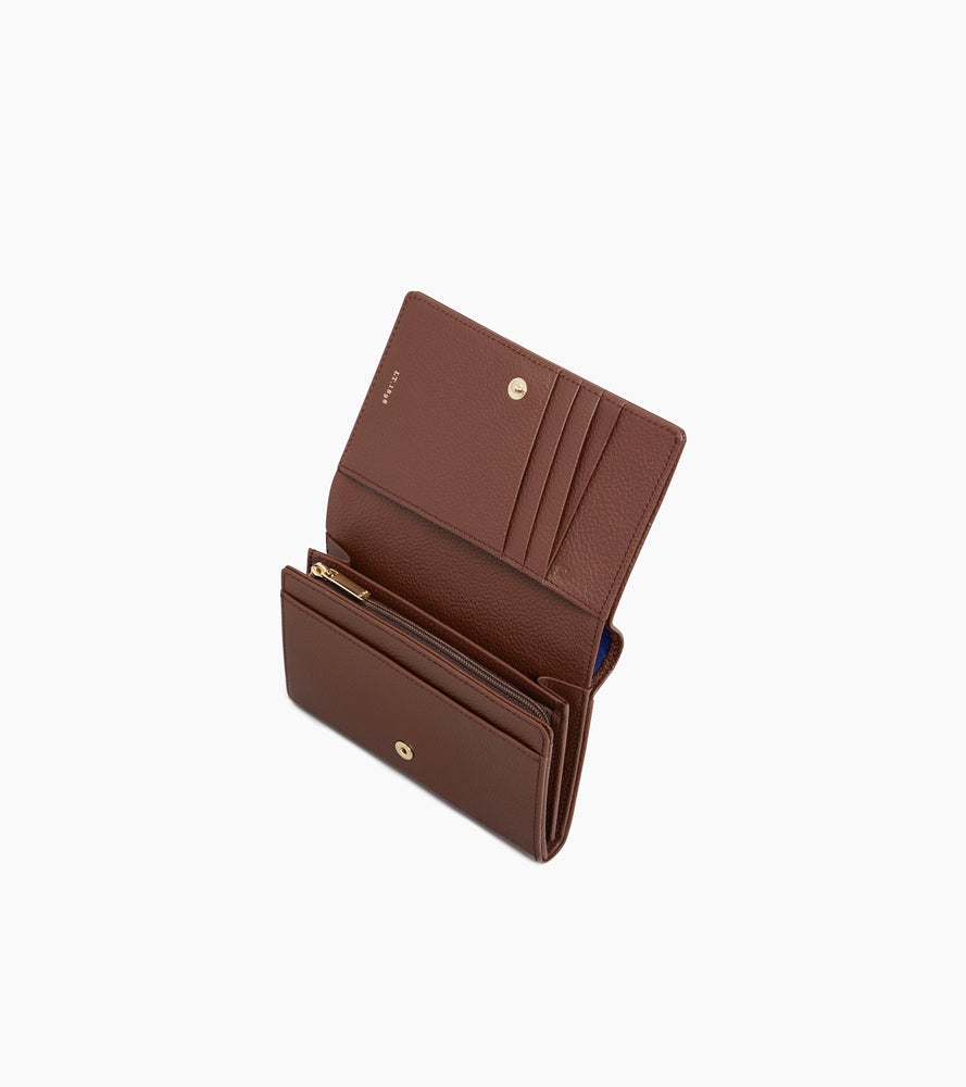 Le Tanneur Emilie portefeuille cuir grainé femme zippé
