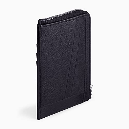 Le Tanneur Nathan porte-cartes cuir 7 cartes monnaie zippée