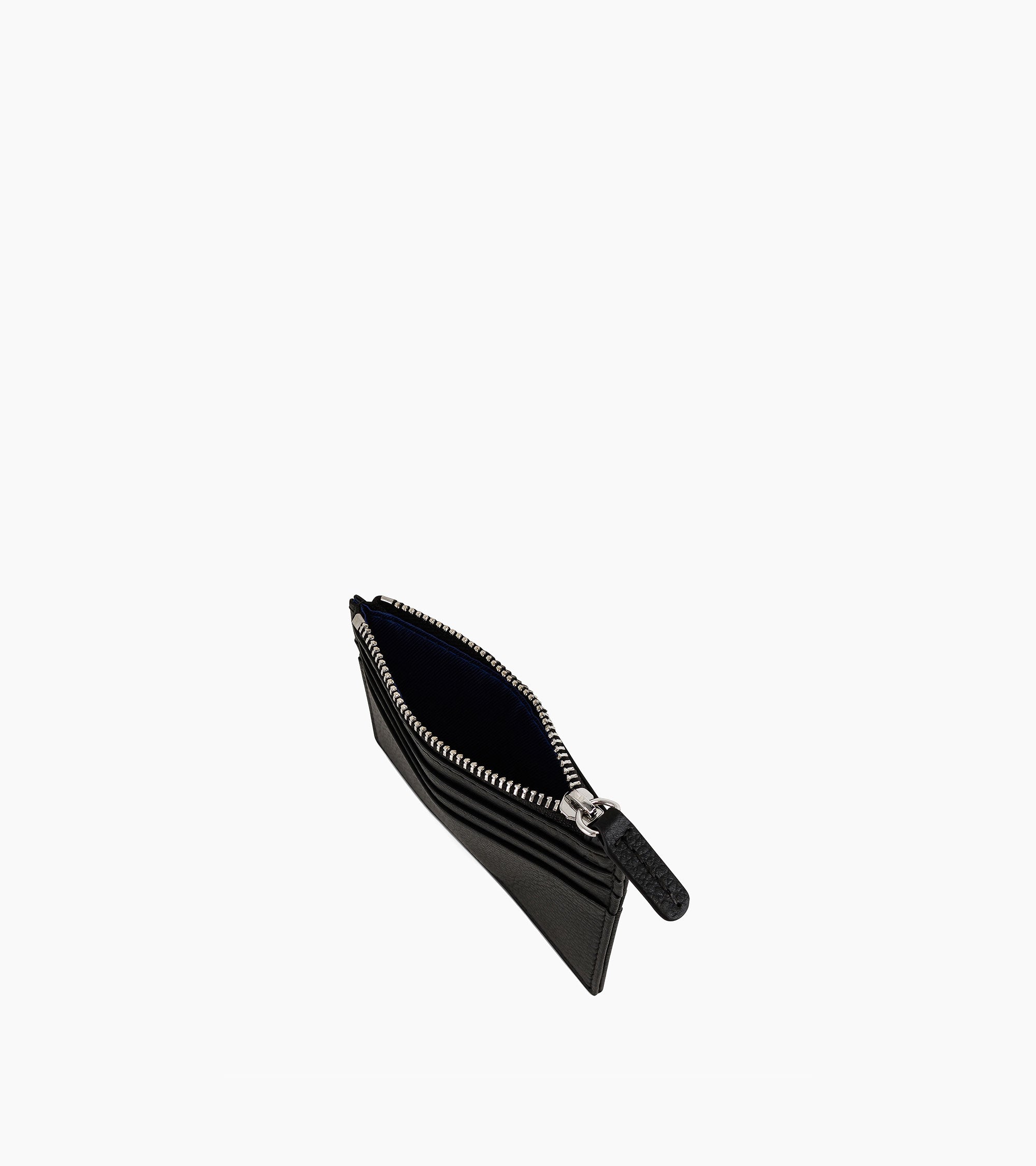 Le Tanneur Charles porte-cartes zippé cuir grainé noir