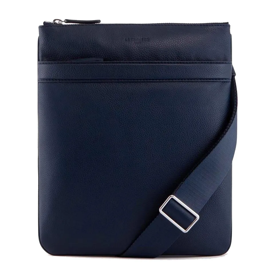 Le Tanneur Charles Sacoche bandoulière cuir grainé noir