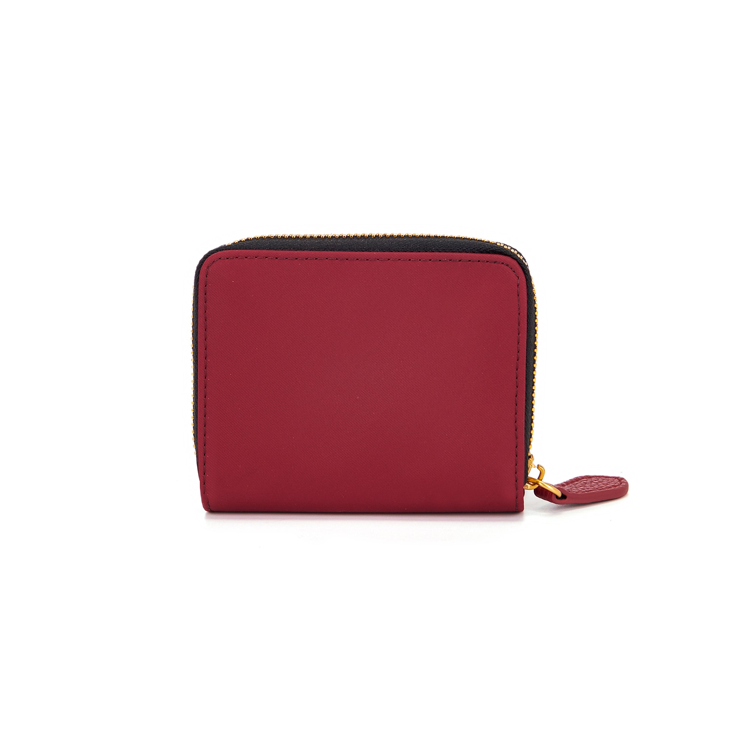 La Carrie Wallet portefeuille bordeaux nylon zip 12 cm