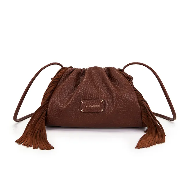 La Carrie Capsule Big sac bandoulière cuoio PU 30 cm