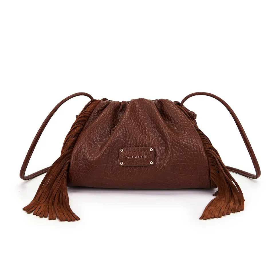 La Carrie Capsule Big sac bandoulière cuoio PU 30 cm