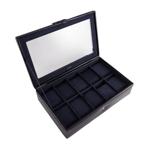 Le Tanneur Leather Goods boîte à montres cuir 10 compartiments velours