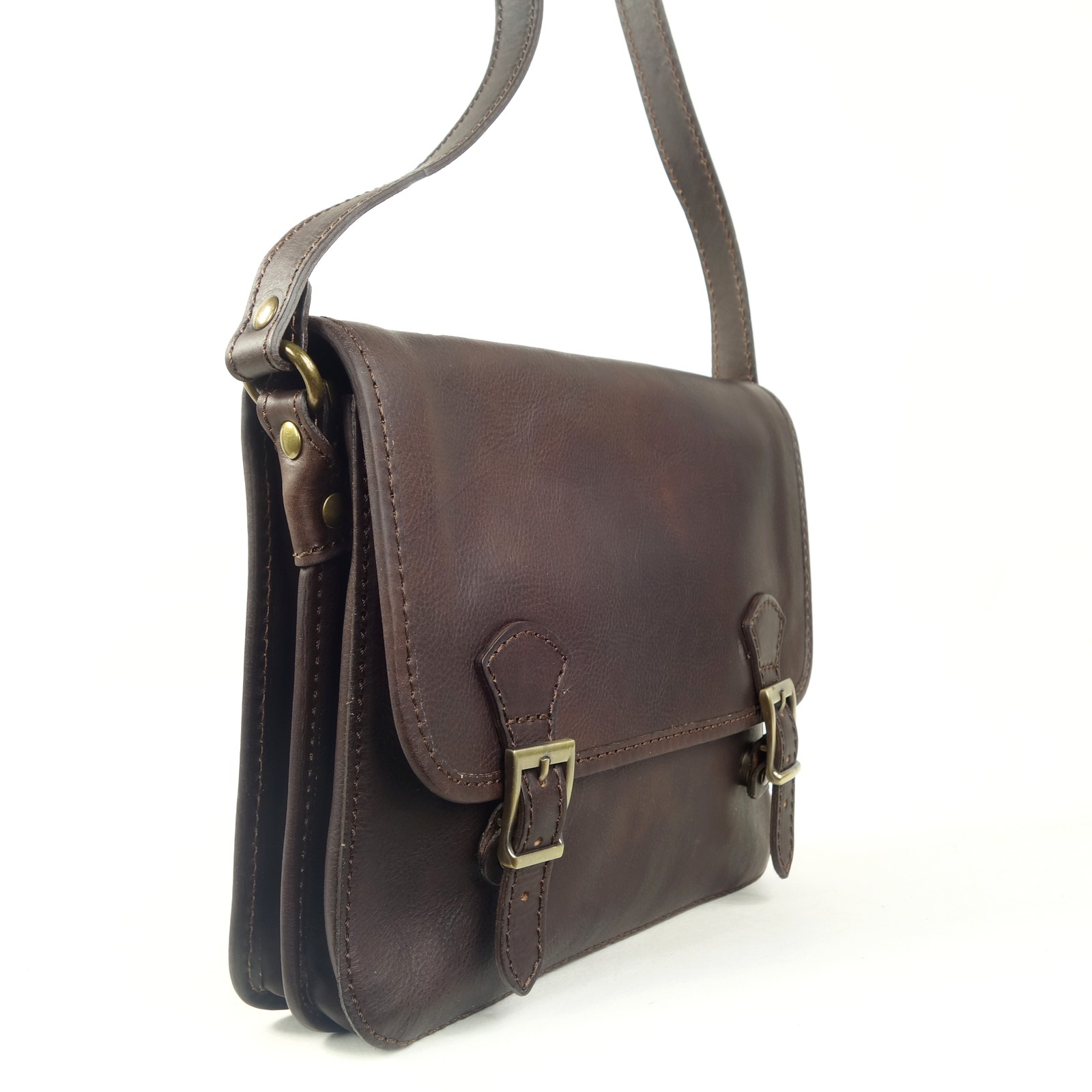 Collection Esprit Cuir Otello sacoche marron cuir vintage