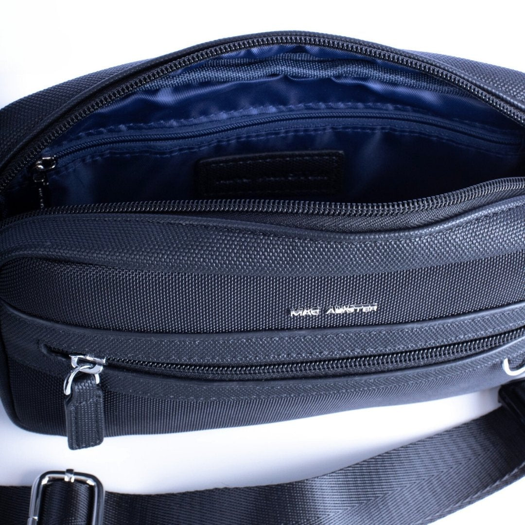 MAC ALYSTER Yanis sac banane homme noir nylon 200g