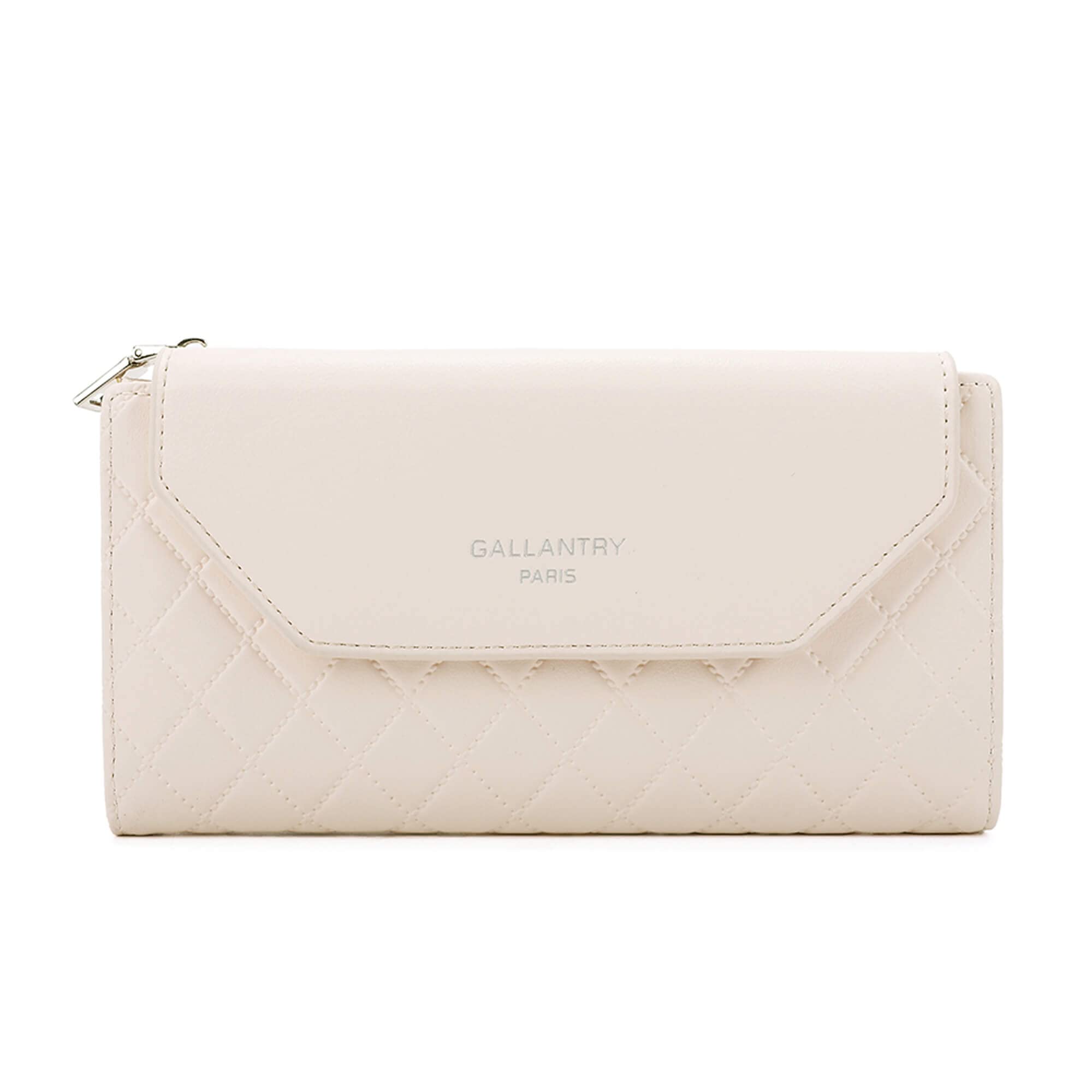 Gallantry Accessoires portefeuille matelassé vert d'eau 12 cm