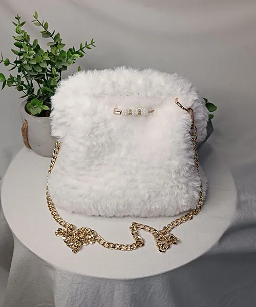 Takiri Mona TK1032 sac à main blanc pilou pilou