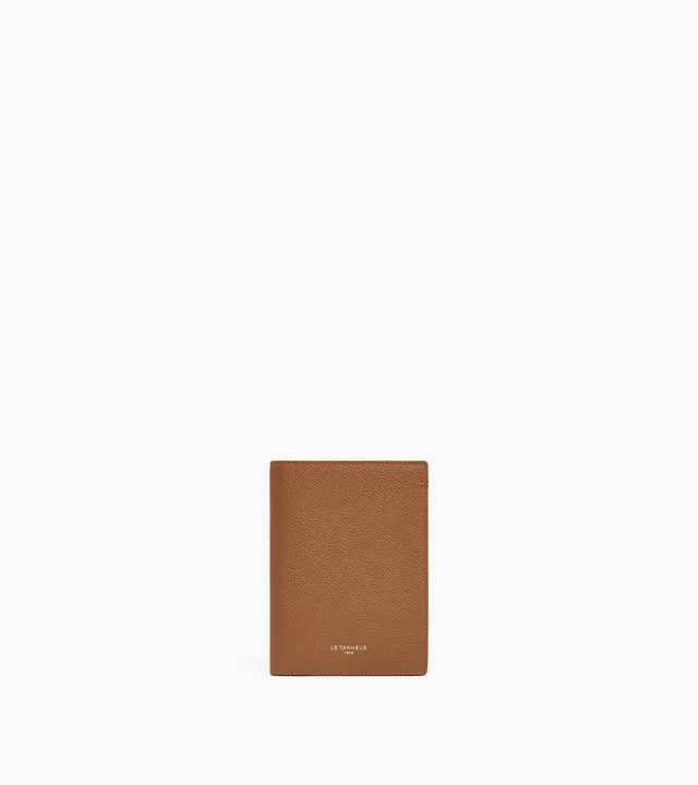 Le Tanneur Lucien grand portefeuille cuir grainé zippé vertical