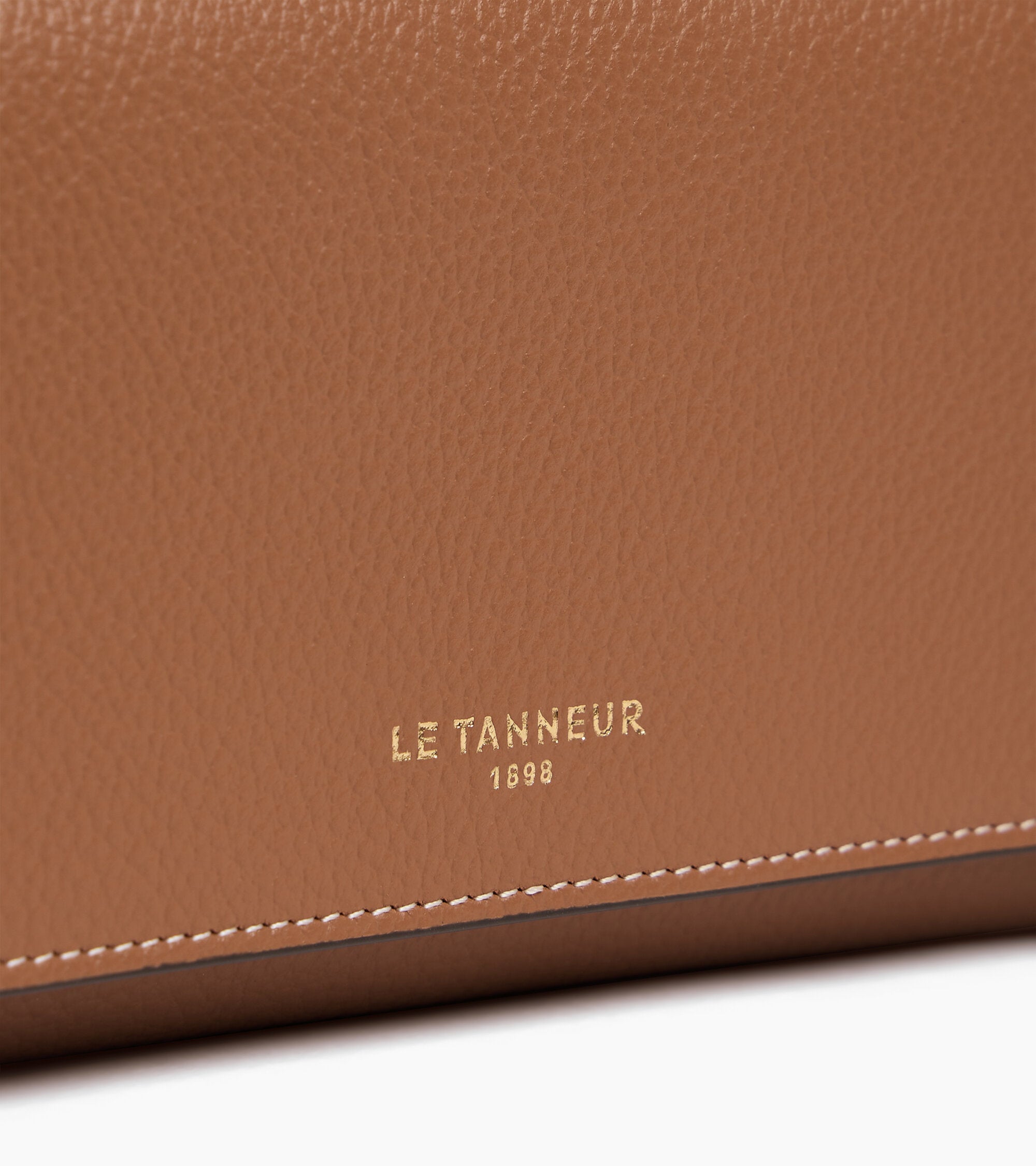 Le Tanneur Louison grand portefeuille cuir grainé rabat