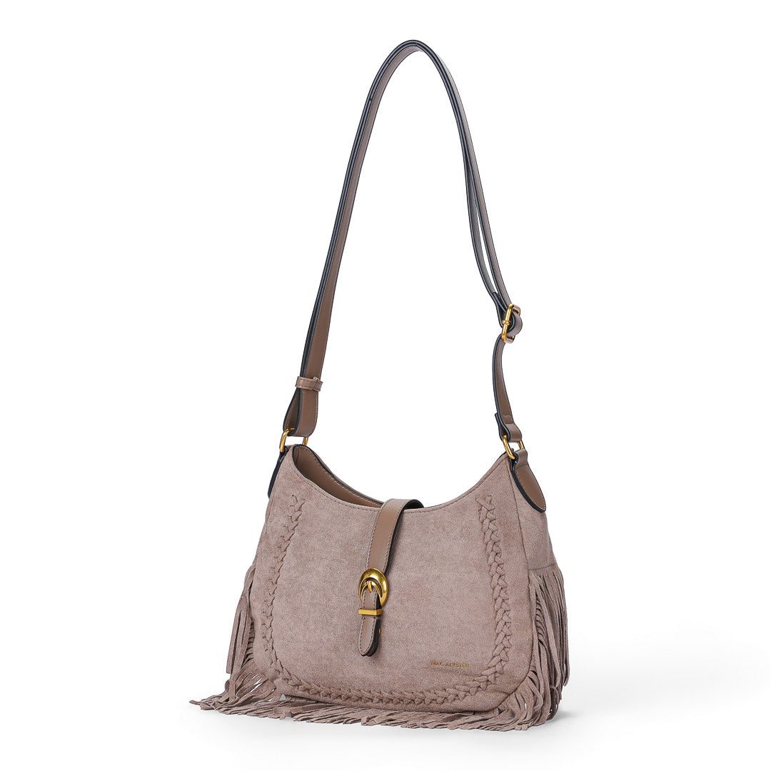 Mac Alyster Celeste Sac Besace Taupe Suédine