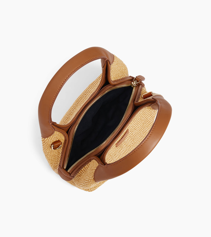 Le Tanneur Juliette petit sac raphia cuir Natural Tan