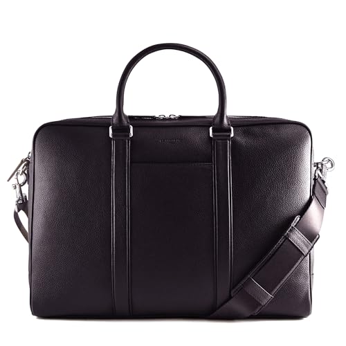 Le Tanneur Porte Documents sac ordinateur cuir 17" 42,5 cm