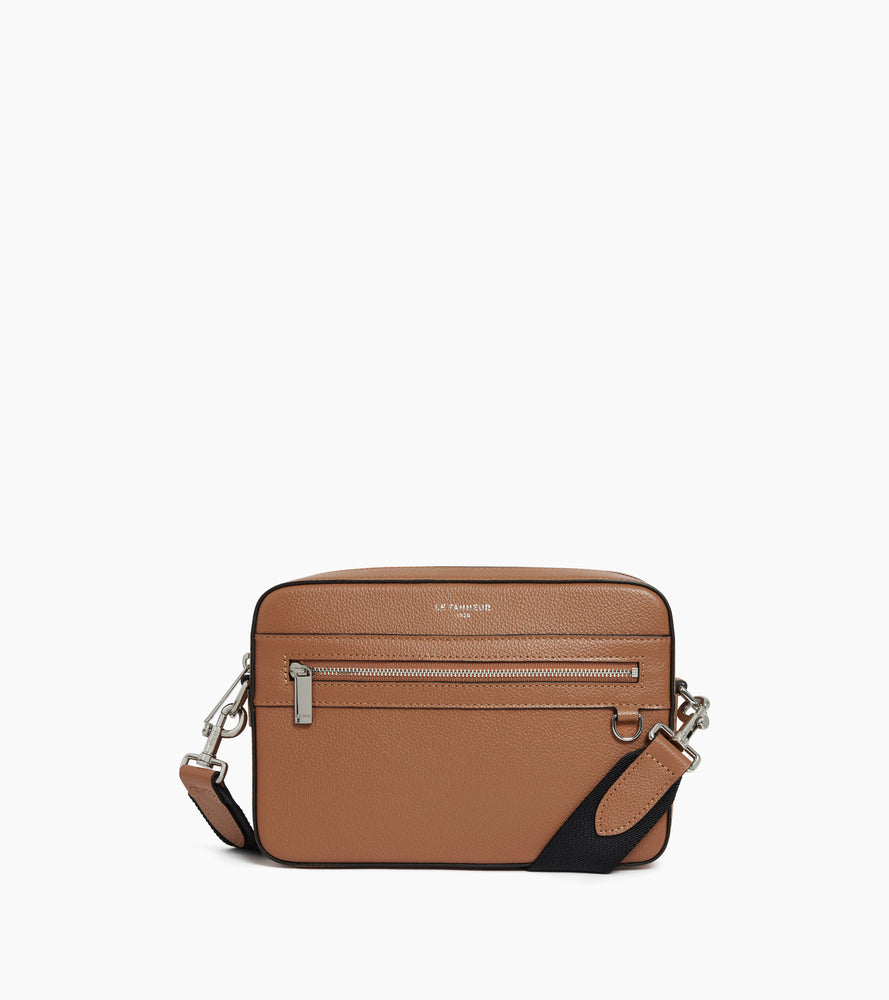 Le Tanneur Emile petite sacoche cuir grainé marron