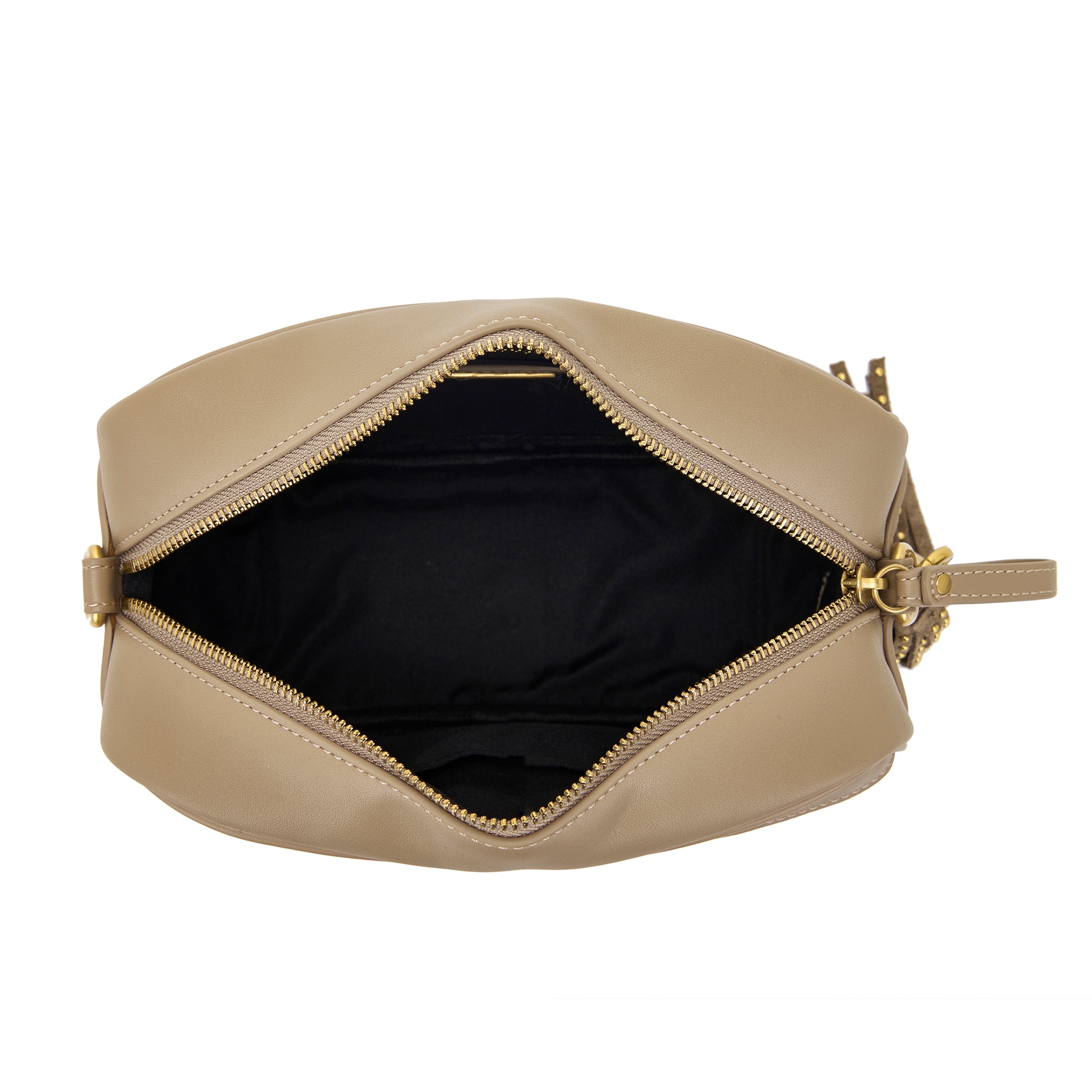 La Carrie Stripes sac bandoulière beige 23x10x16cm