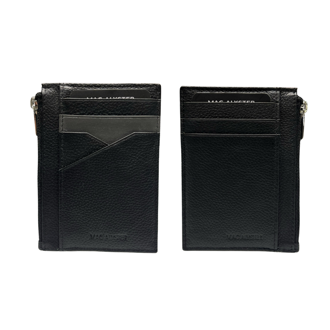 Mac Alyster Dandy 4CC porte-cartes noir zippé slim