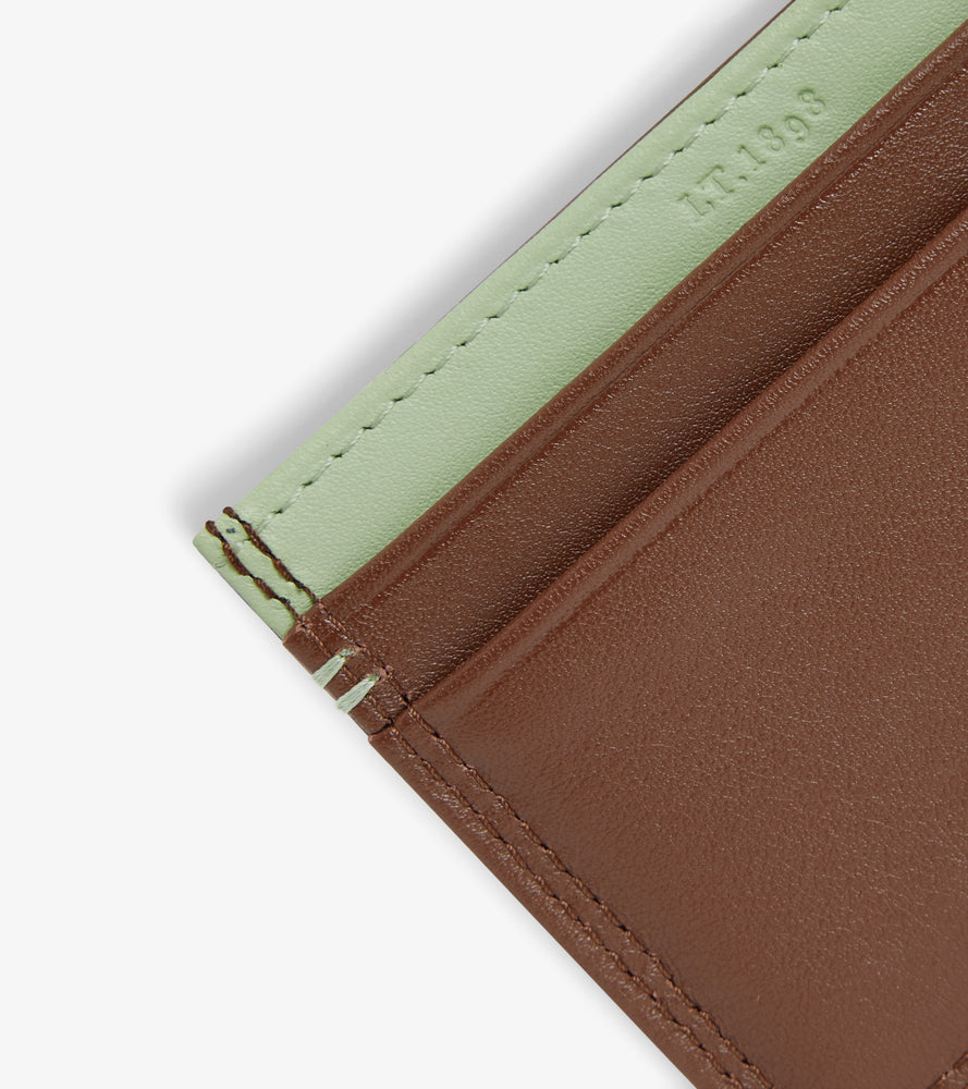 Le Tanneur Wallets Martin porte-cartes cuir lisse bleu