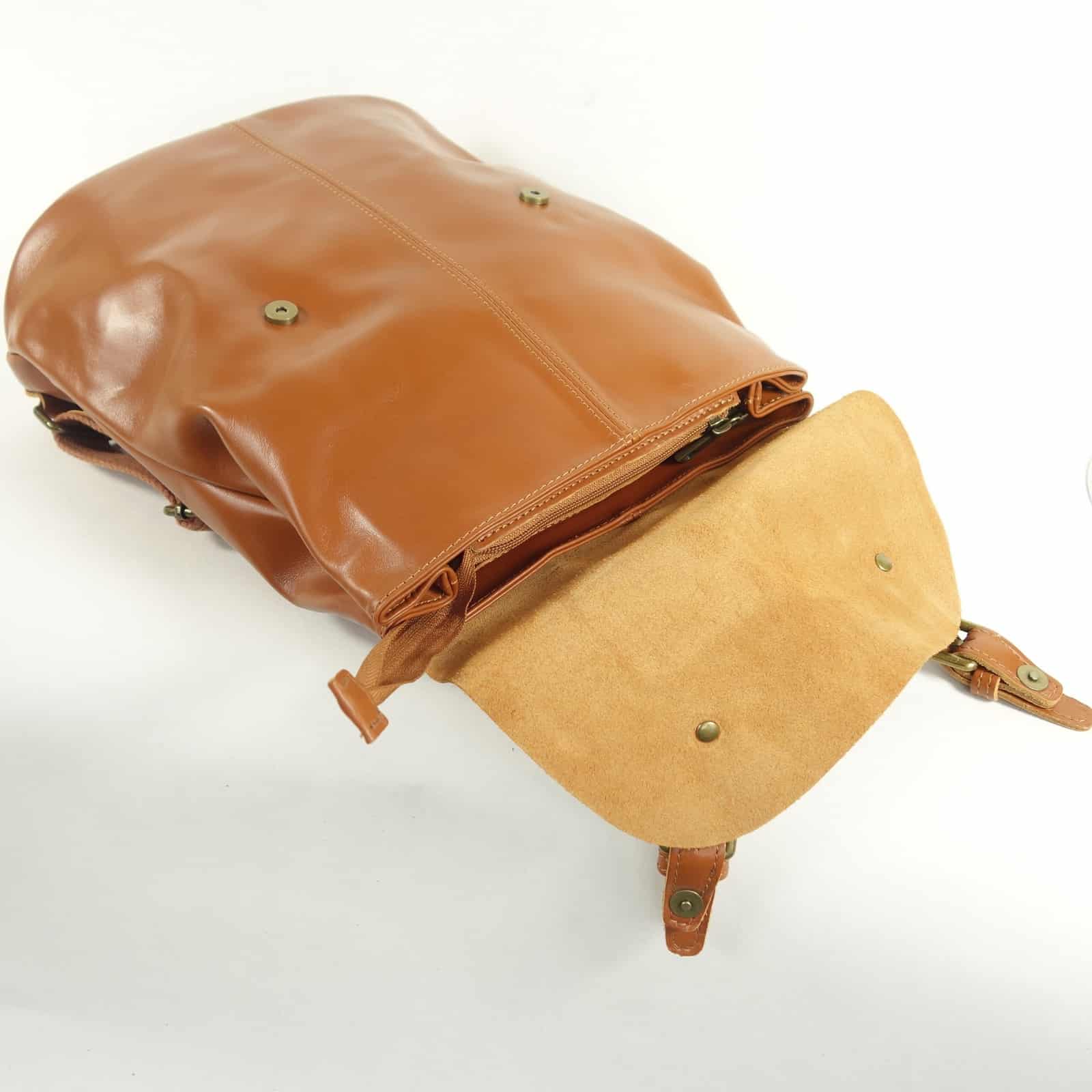 Collection Esprit Cuir Summer sac à dos cuir naturel A4