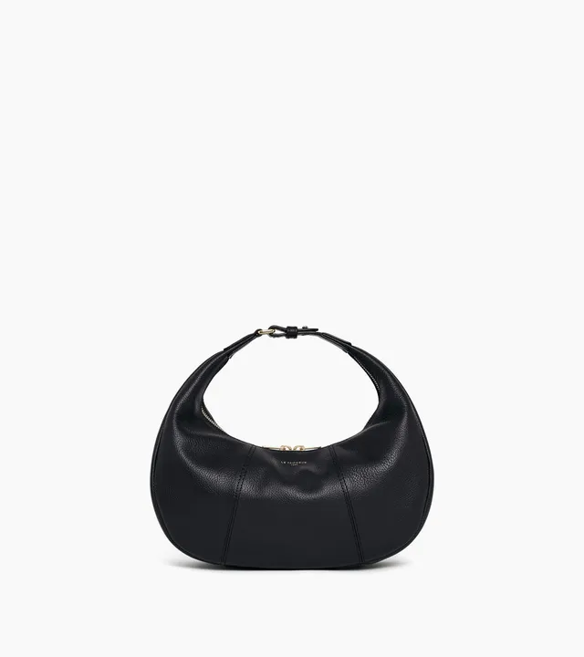 Le Tanneur Juliette petit sac hobo cuir Black