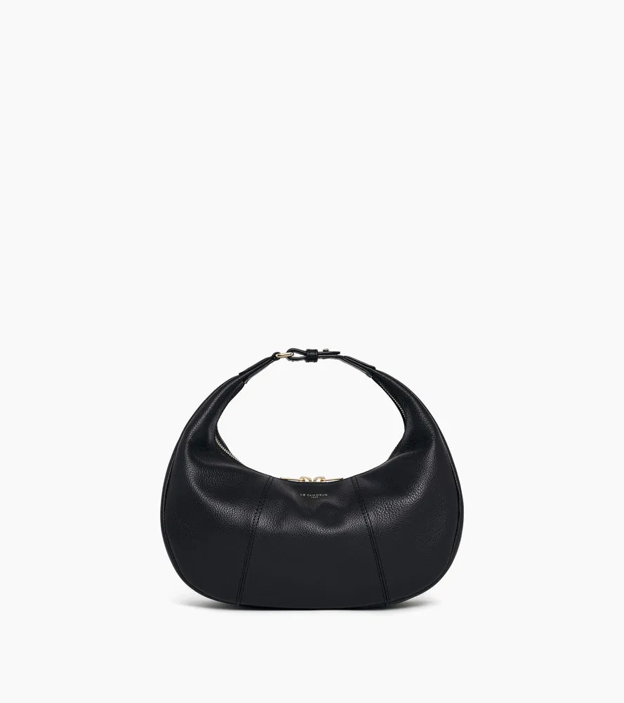 Le Tanneur Juliette petit sac hobo cuir Black
