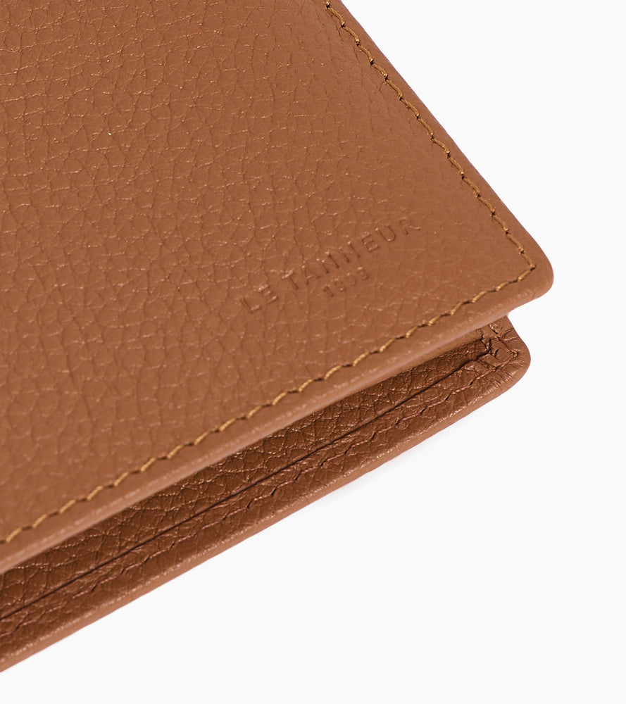 Le Tanneur Charles Portefeuille Cuir Grainé Brown Tan