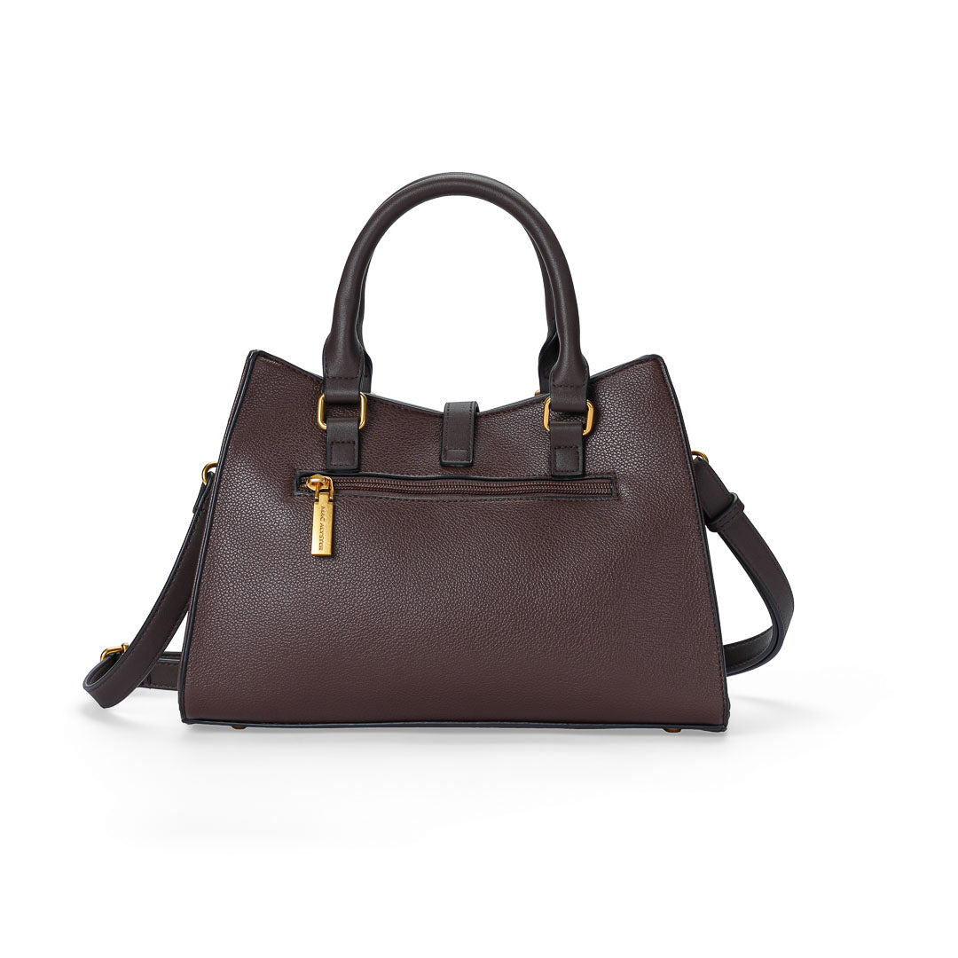 Mac Alyster Urbany sac à main marron chocolat boucle