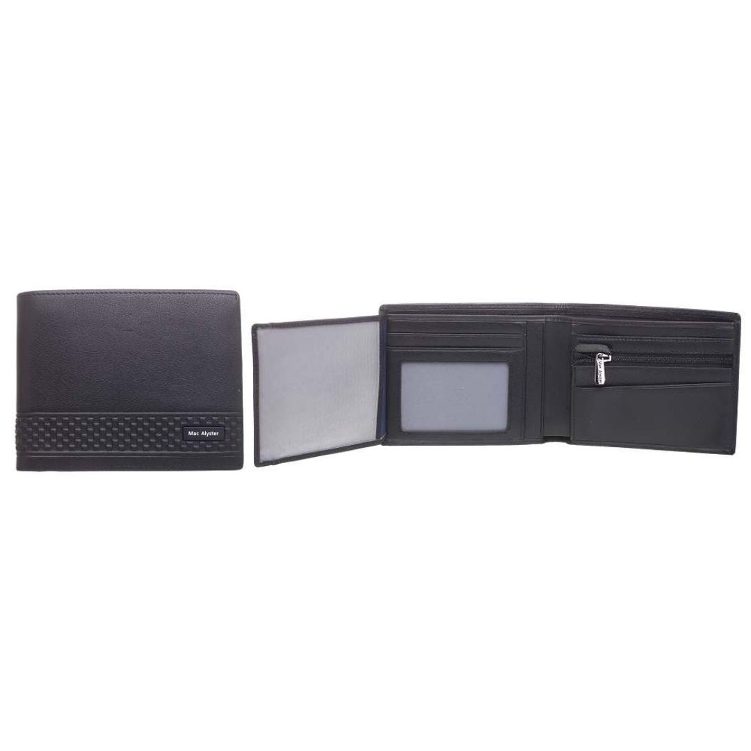 Mac Alyster Westside Portefeuille italien homme Noir 2 volets