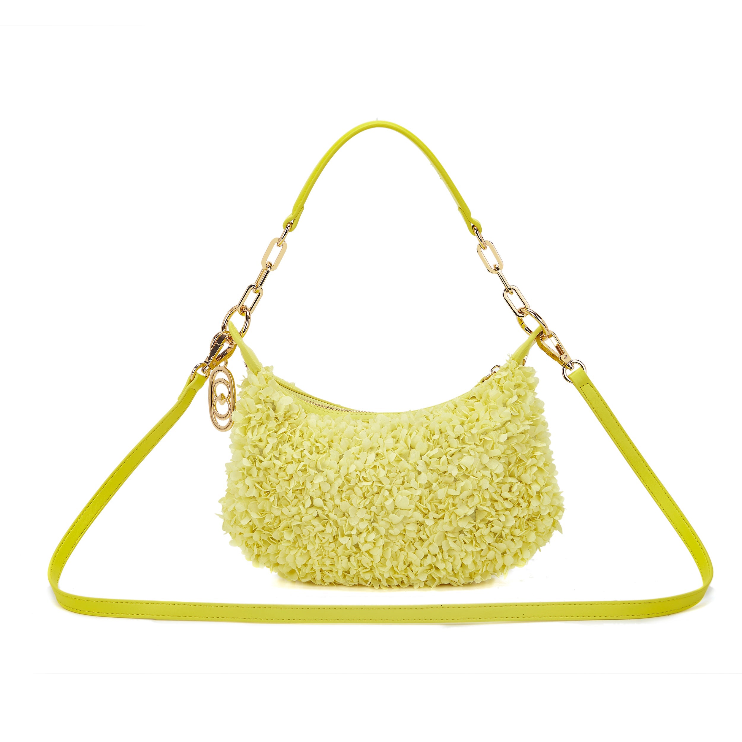 La Carrie Night Edition sac épaule chiffon yellow 29x3x15