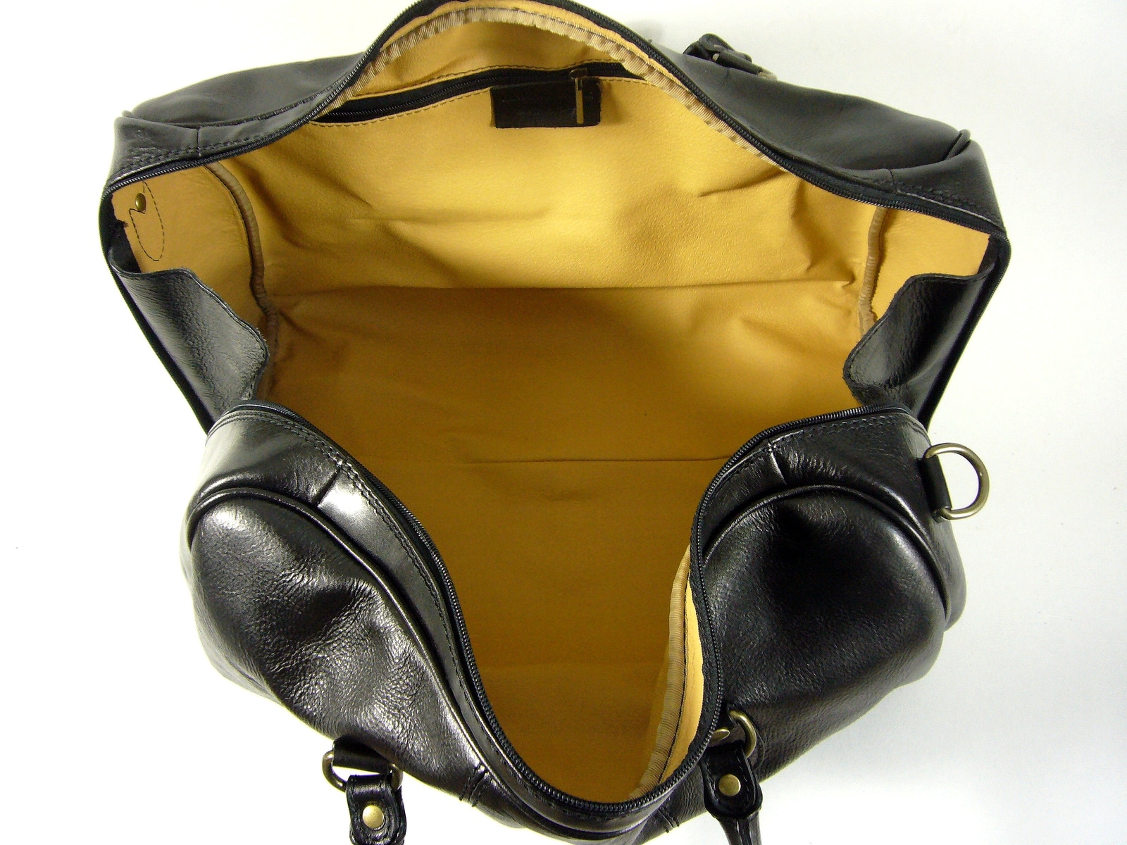 Collection Esprit Cuir VIENNA sac de voyage noir cuir