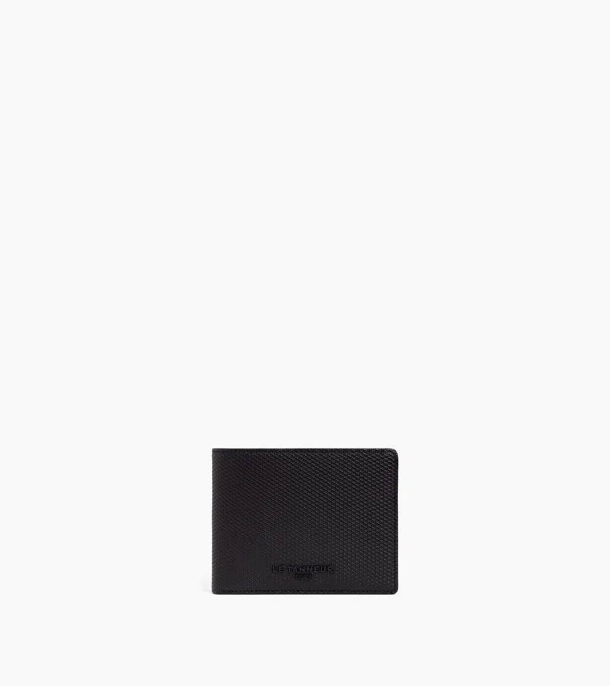 Le Tanneur Emile portefeuille horizontal zippé cuir noir T