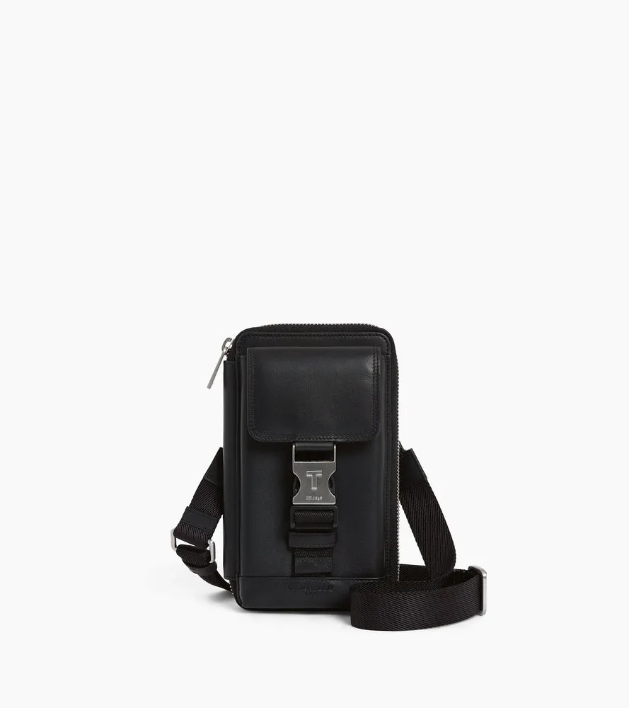 Le Tanneur Maurice étui téléphone cuir Black anti-RFID