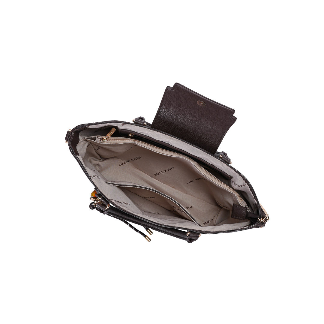 MAC ALYSTER HARMONIA Sac À Main Marron Chocolat