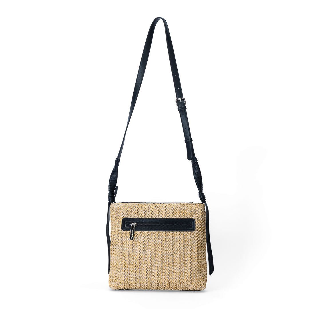 MAC ALYSTER Saint-Malo sac trotteur paille Doré