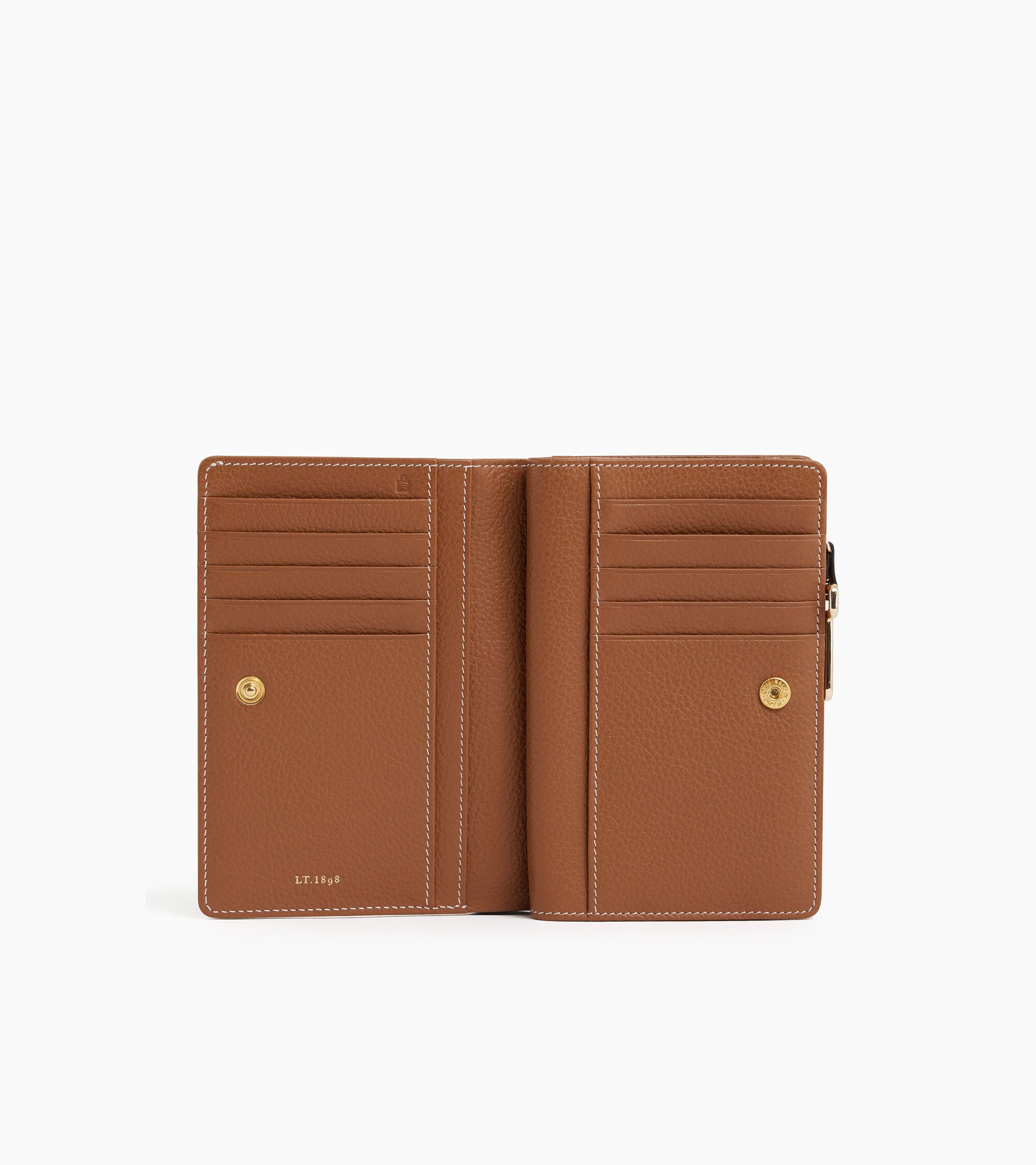 Le Tanneur Juliette portefeuille cuir grainé marron