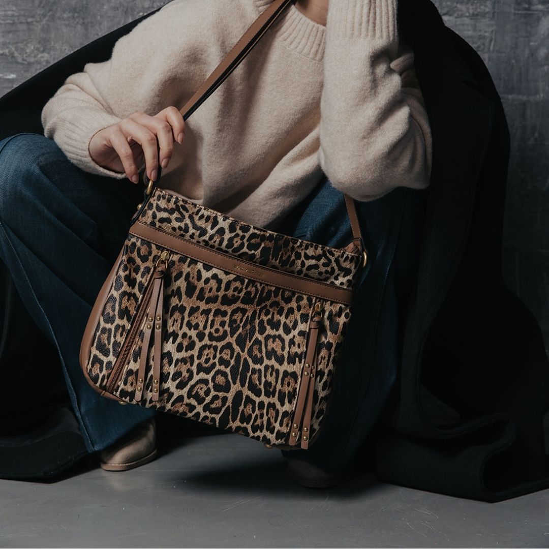 Mac Alyster Léopard sac trotteur léopard noir