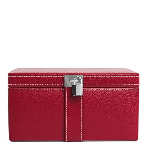 Le Tanneur Luggage boîte à bijoux cuir miroir voyage femme