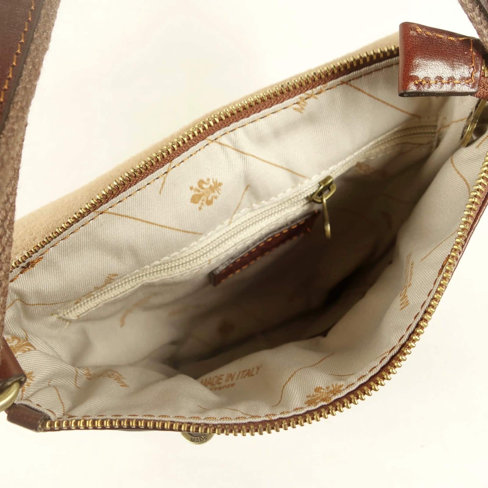 Collection Esprit Cuir MILAN sac bandoulière marron cuir