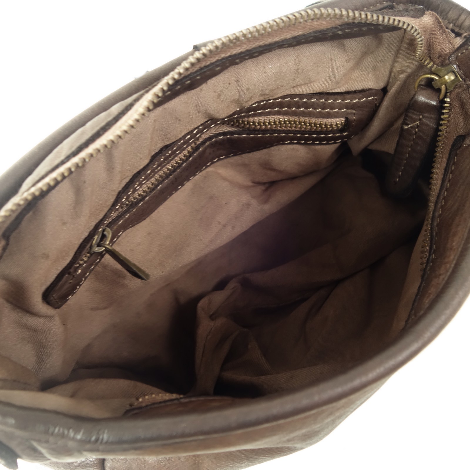 Collection Esprit Cuir KLARA besace cuir marron medium vintage