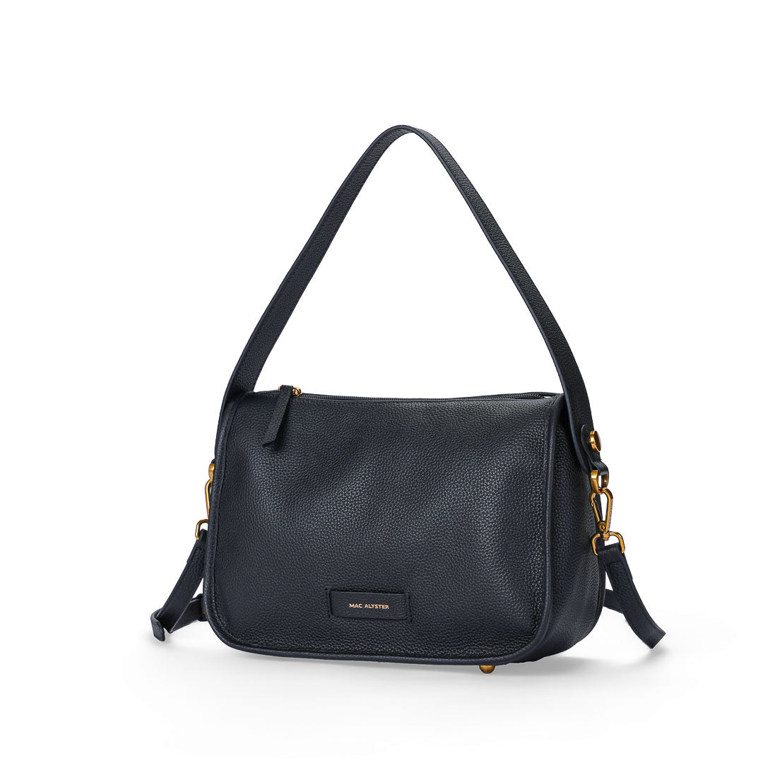 Mac Alyster Giulia sac trotteur cuir noir 26x11x18