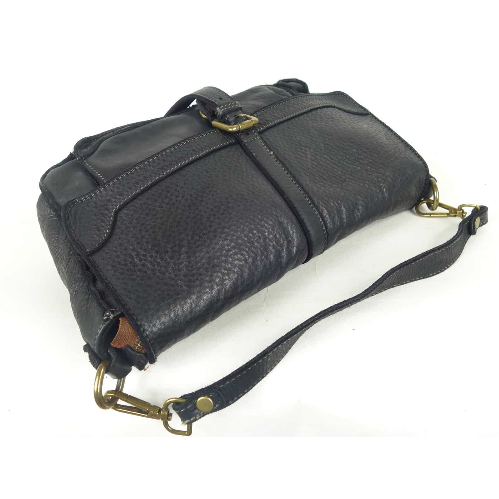 Collection Esprit Cuir ROSITA sac épaule noir cuir