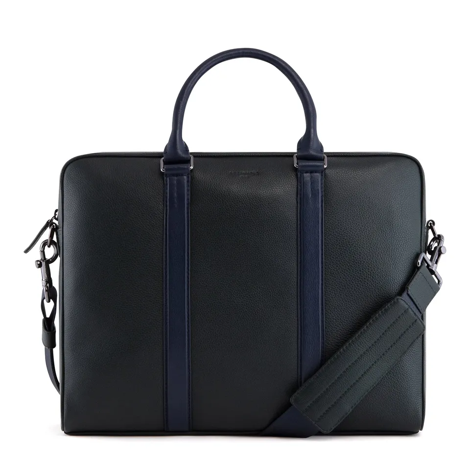Le Tanneur Charles Porte-documents cuir grainé 14" 39x31 cm