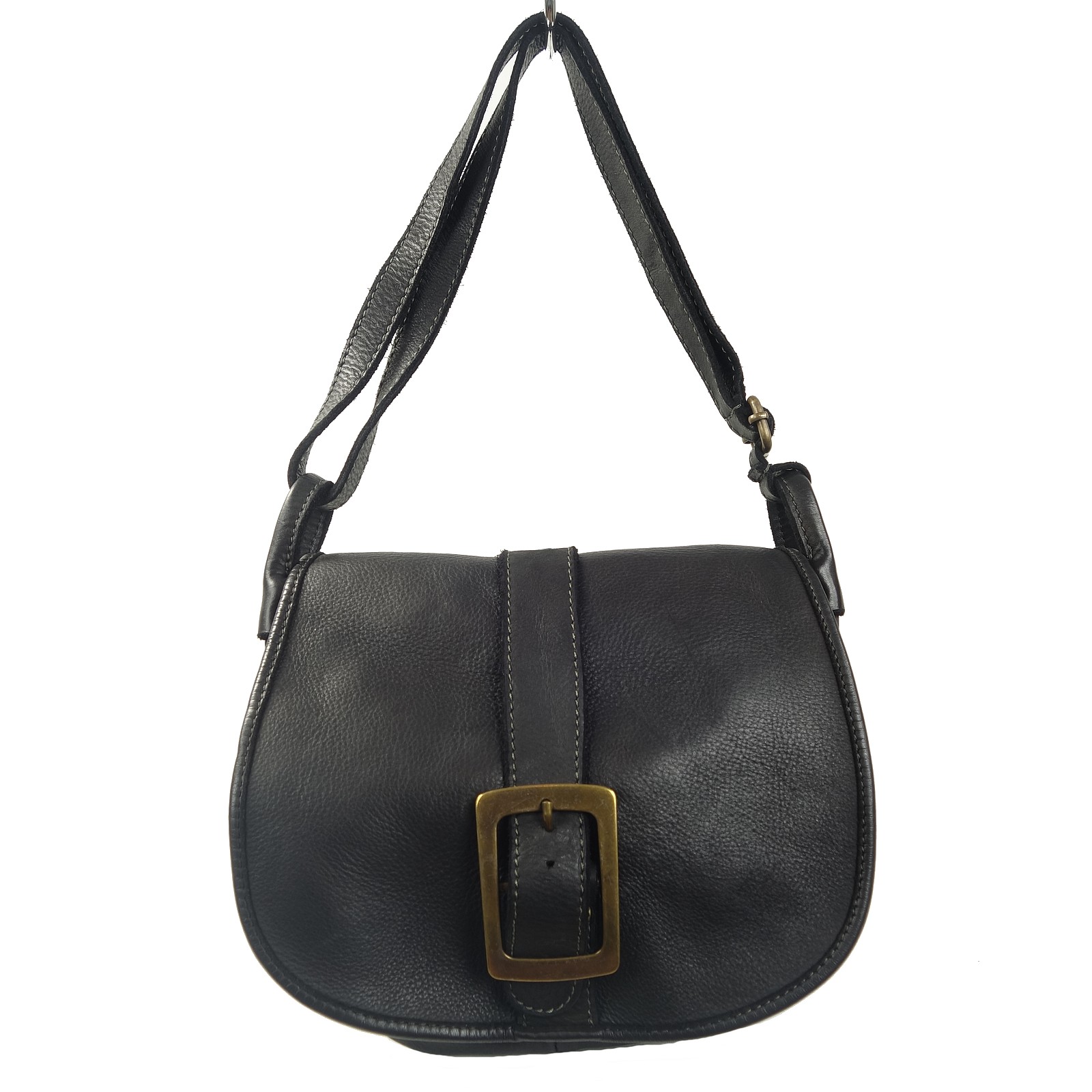 Collection Esprit Cuir Giulia sac besace noir cuir vintage