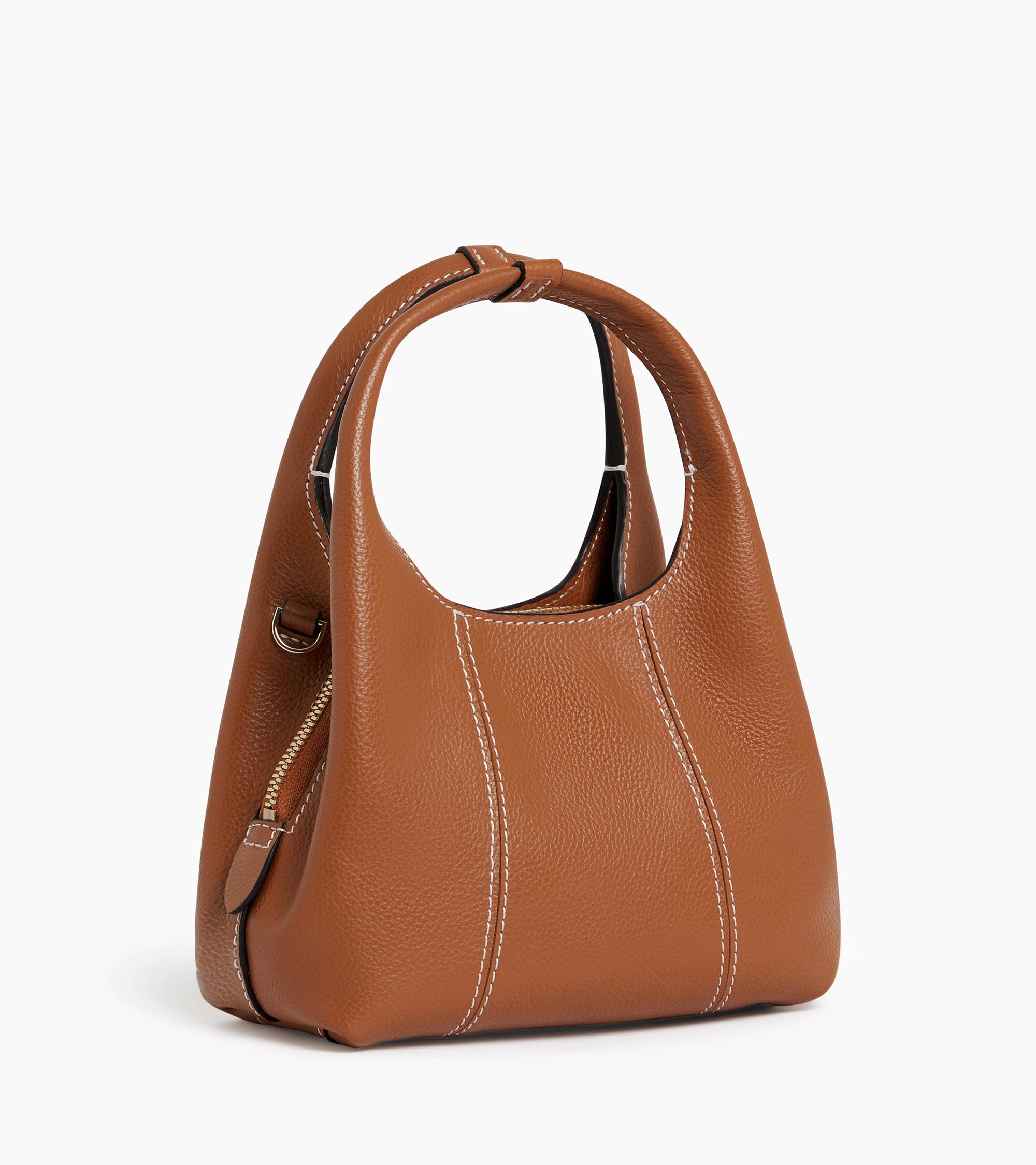 Le Tanneur Juliette mini sac cuir grainé Brown Tan