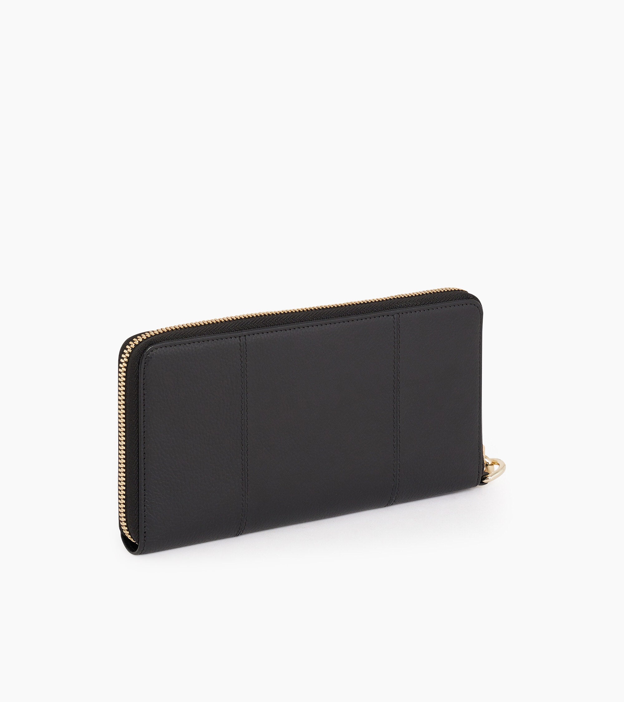 Le Tanneur Juliette compagnon cuir grainé noir RFID