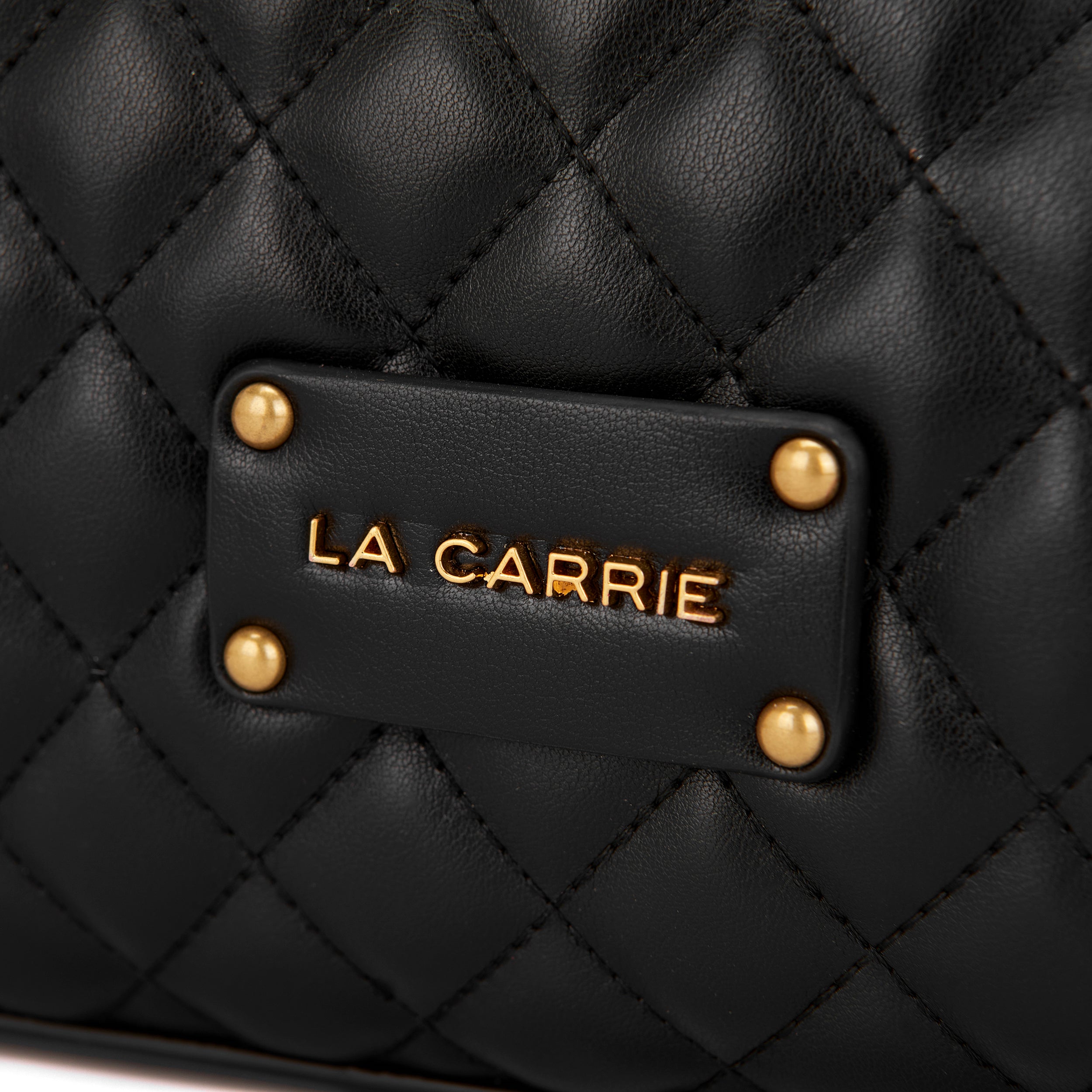 La Carrie Touchy sac cabas noir 46x14x25cm matelassé