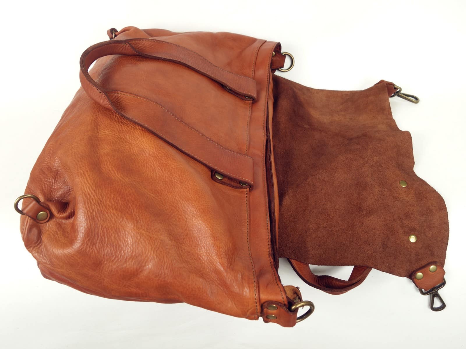 Collection Esprit Cuir PAULINO grand sac cuir naturel XL